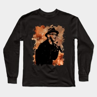 Tobymac  - Brown Watercolor Splash Long Sleeve T-Shirt